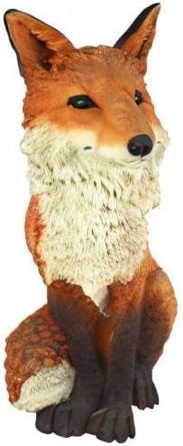 Simon the Woodland Fox Hand-Painted Polyresin Garden Statue