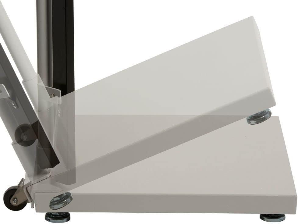 White Steel Digital Physician Scale with LCD Display