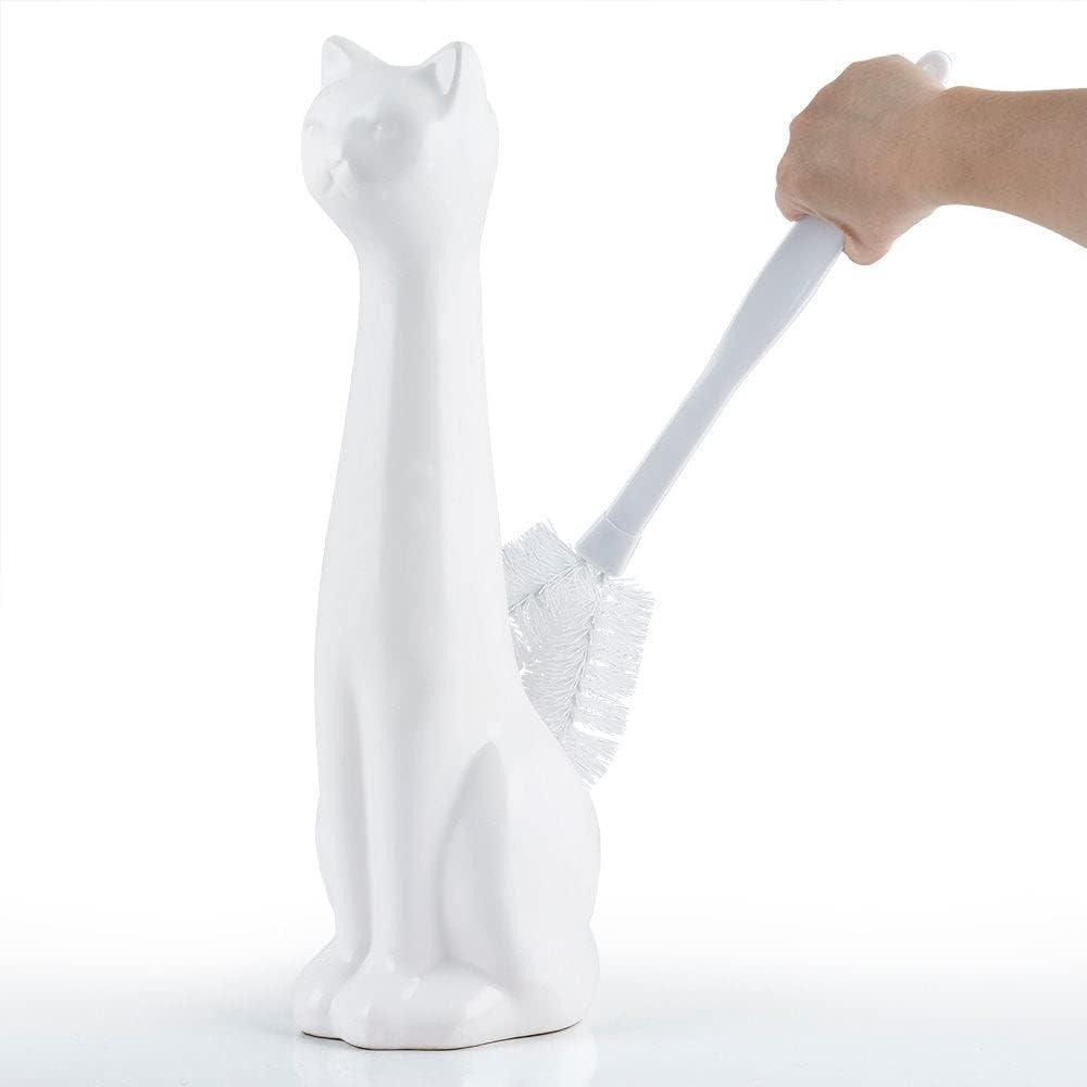 Allure Home Creations Ceramic Toilet Brush, Toilet Brush Holder And Lotion Pump