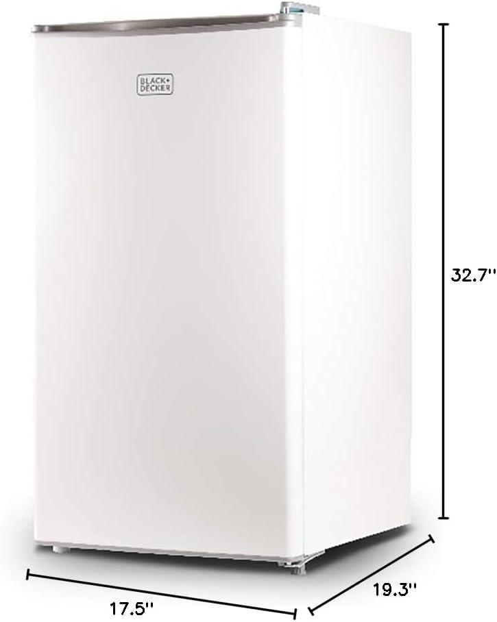 BLACK+DECKER 3.2 cu. ft. Freestanding Mini Fridge with Freezer