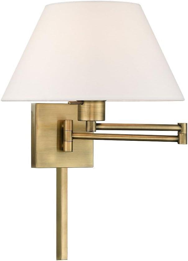 Livex Lighting 1 - Light Wall Light in  Antique Brass
