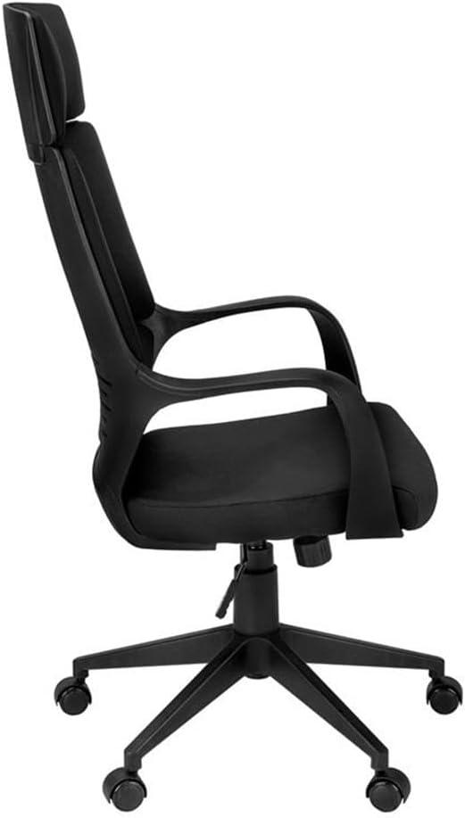 Monarch Specialties Office Chair Adjustable Height Swivel Ergonomic Armrests Computer Desk Work Metal Fabric White Grey Contemporary Modern