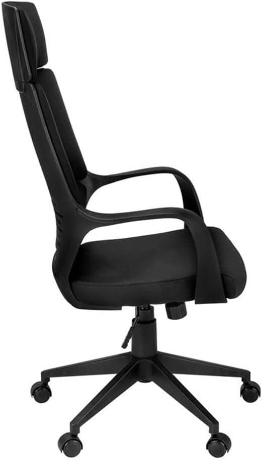 Monarch Specialties Office Chair, Swivel, Ergonomic, Armrests, Computer Desk, Work, Black Fabric