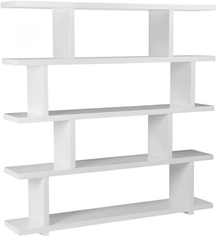 Modern Staggered Bookshelf