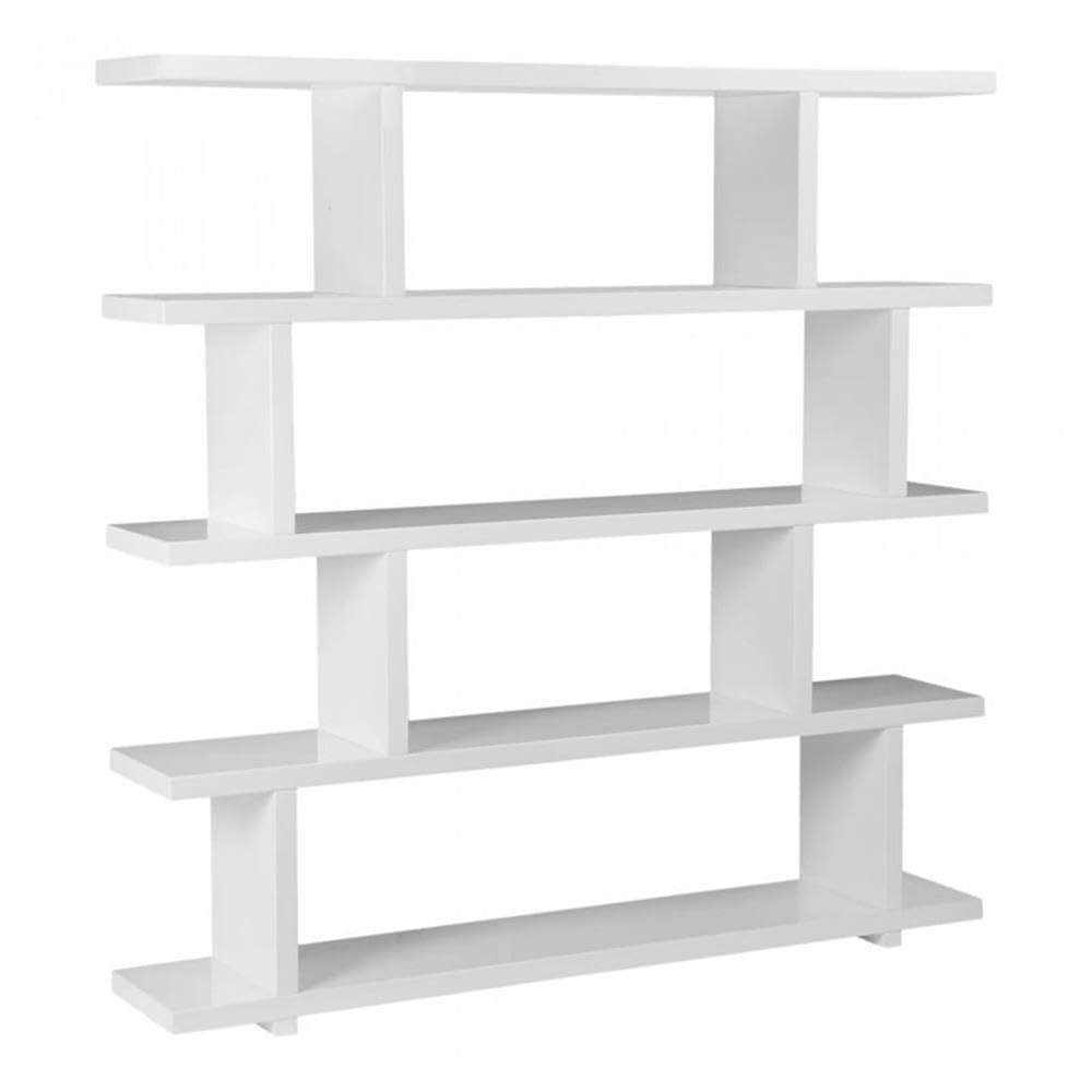 Modern Staggered Bookshelf (63")
