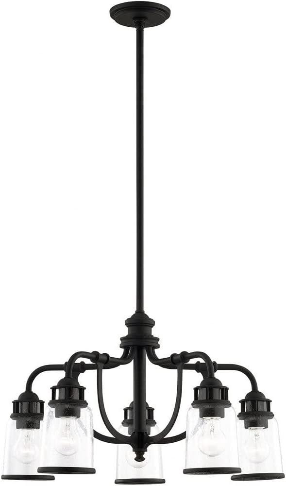 Livex Lighting Lawrenceville 5 - Light Chandelier in  Black