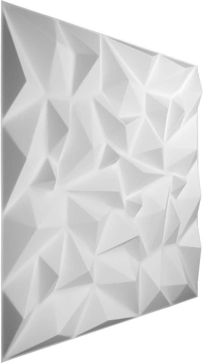 19 5/8"W x 19 5/8"H Leto EnduraWall Decorative 3D Wall Panel Covers 2.67 Sq. Ft.
