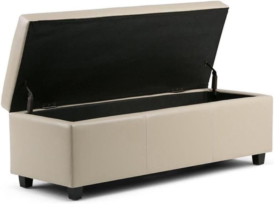 Simpli Home Avalon Large Storage Ottoman Bench