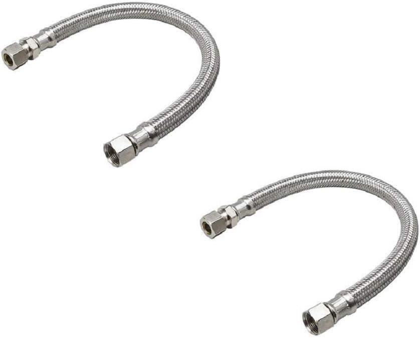 12-Inch Stainless Steel Braided Faucet Connector Hose