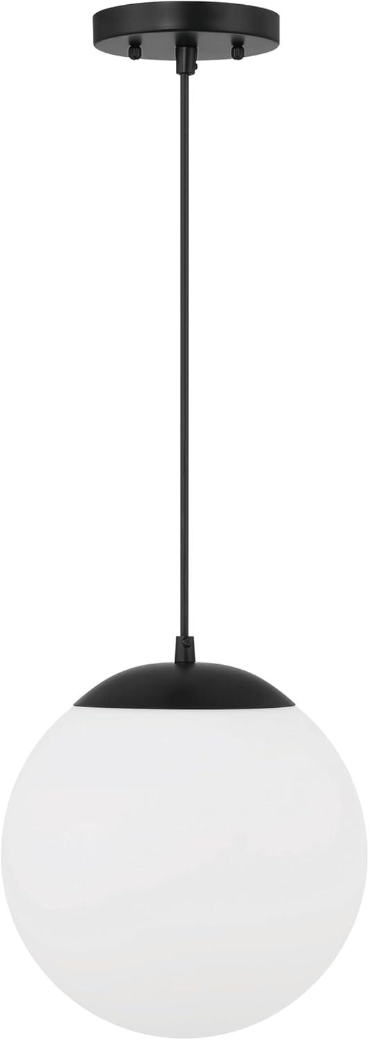 Craftmade 56891 Gaze 10" Wide Suspension Pendant - Flat Black / White