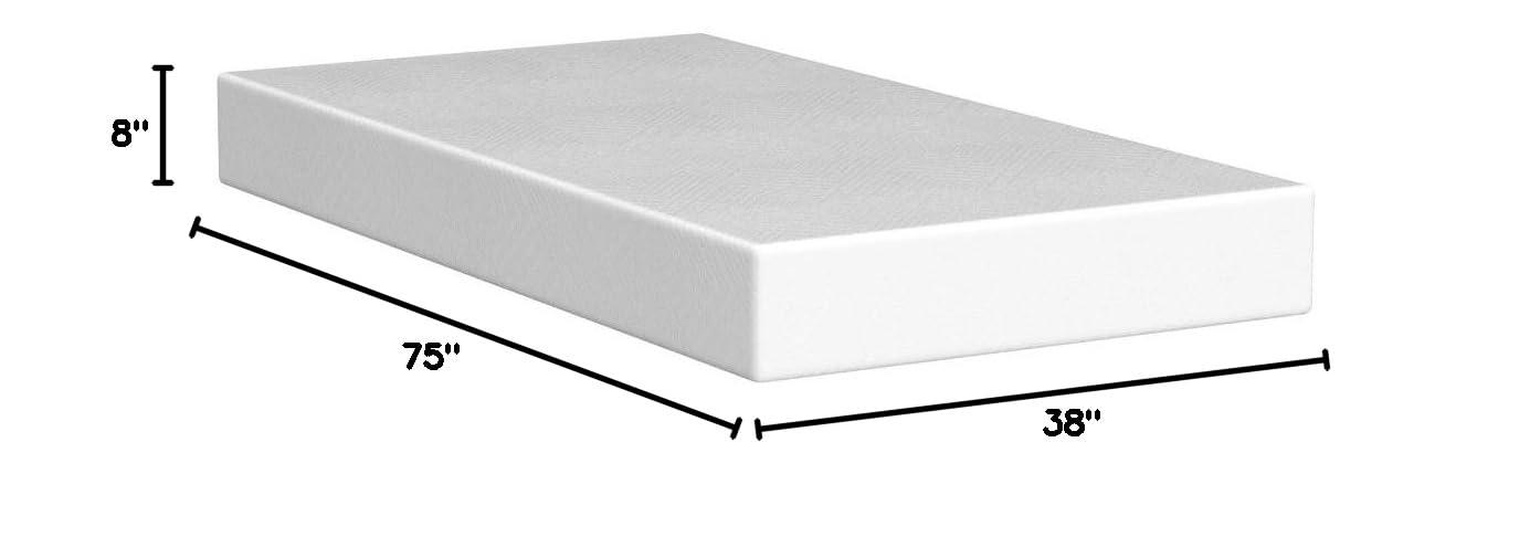 MLILY Twin Mattress, 8 Inch Memory Foam Mattress Twin Size in a Box for Bunk Bed Trundle Bed, Medium Firm, CertiPUR-US Certified