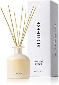 Apotheke Earl Grey Bitters White Floral and Bamboo Reed Diffuser