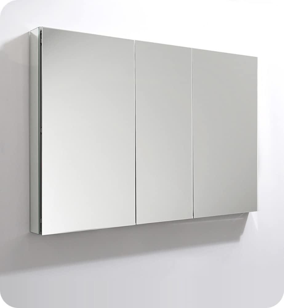 Senza Recessed/Surface Mount Rectangular Frameless Bathroom Medicine Cabinet