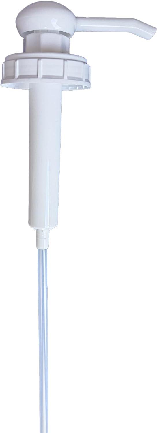 White Plastic Pump for 35 lbs Frying Oil Jug
