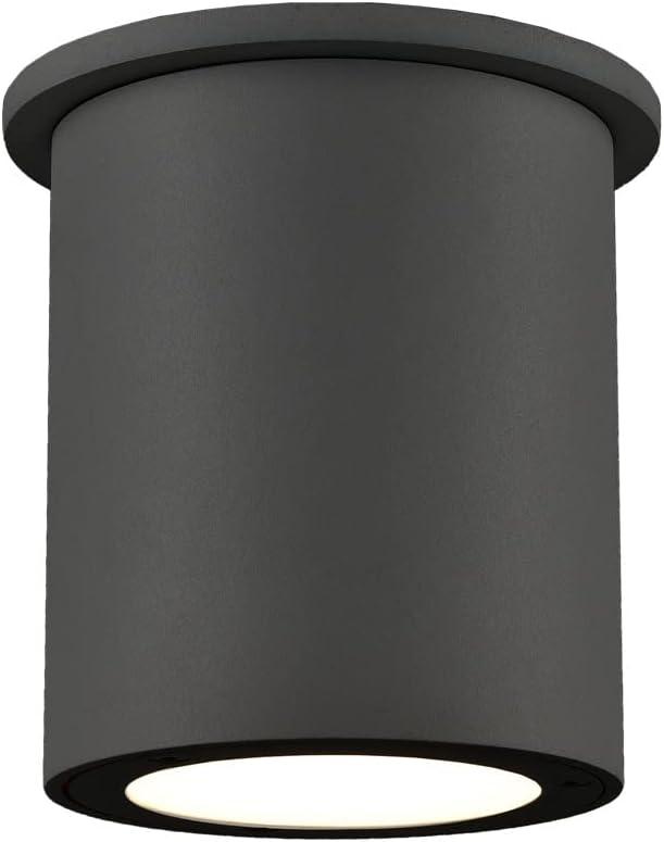 EC19404-BK-Kuzco Lighting-Lamar - 20W LED Outdoor Flush Mount-5.25 Inches Tall and 4.25 Inches Wide-Black Finish