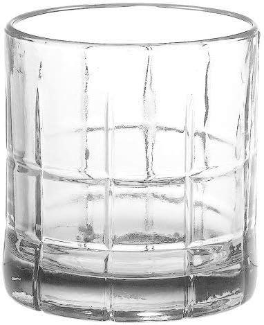 Manchester Clear Glass Old Fashioned Whiskey Tumblers, Set of 12