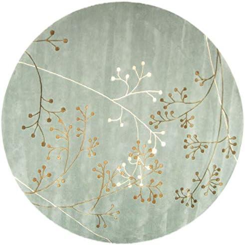Soho SOH305 Hand Tufted Area Rug - Light Blue - 8' round - Safavieh.
