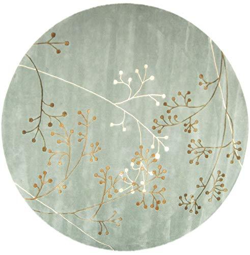 Soho SOH305 Hand Tufted Area Rug - Light Blue - 8' round - Safavieh.