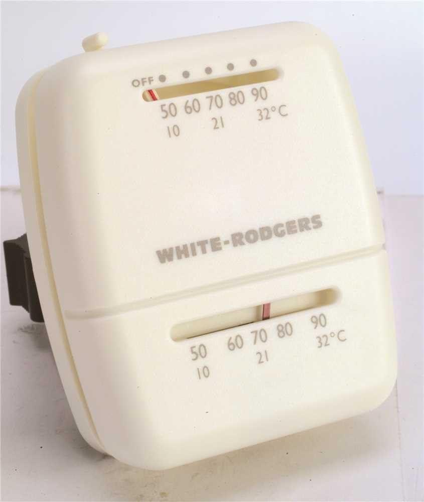 White-Rodgers 1C20101S1 White Rodgers Heating Thermostat - White
