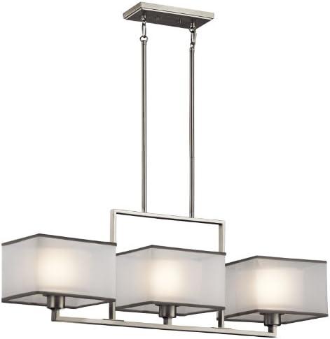 Kailey™ 3 Light Linear Chandelier Brushed Nickel