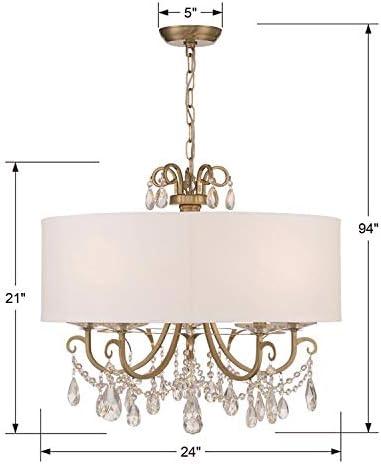Crystorama Lighting Othello 5 - Light Chandelier in  Vibrant Gold