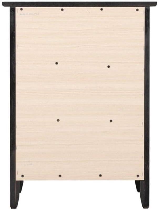 Glory Furniture Daniel 3 Drawer Nightstand in Black
