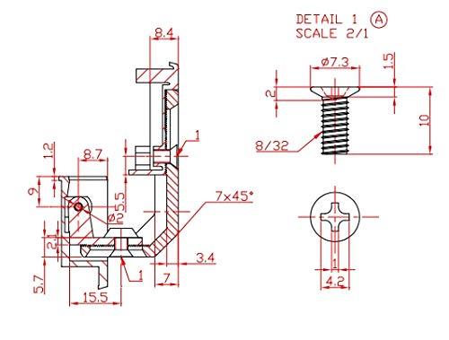 Heavy Duty KTHR22877000 Series Full Inset Adjustable Concealed Pie-Cut Corner Euro Hinge with 160 Degree Opening Angle (1)
