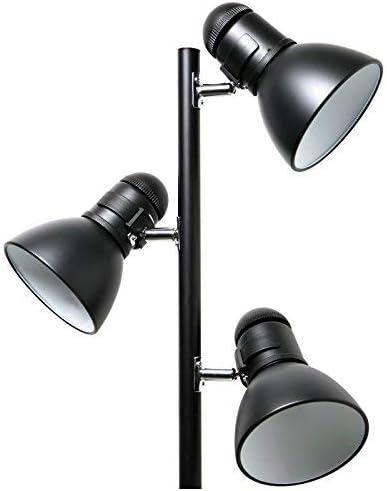 Boston Harbor TL-TREE-134-BK-3L Adjustable 3-Light Tree Floor Lamp, Black, 65", Each