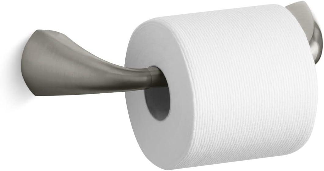 Brushed Nickel Pivoting Toilet Paper Holder