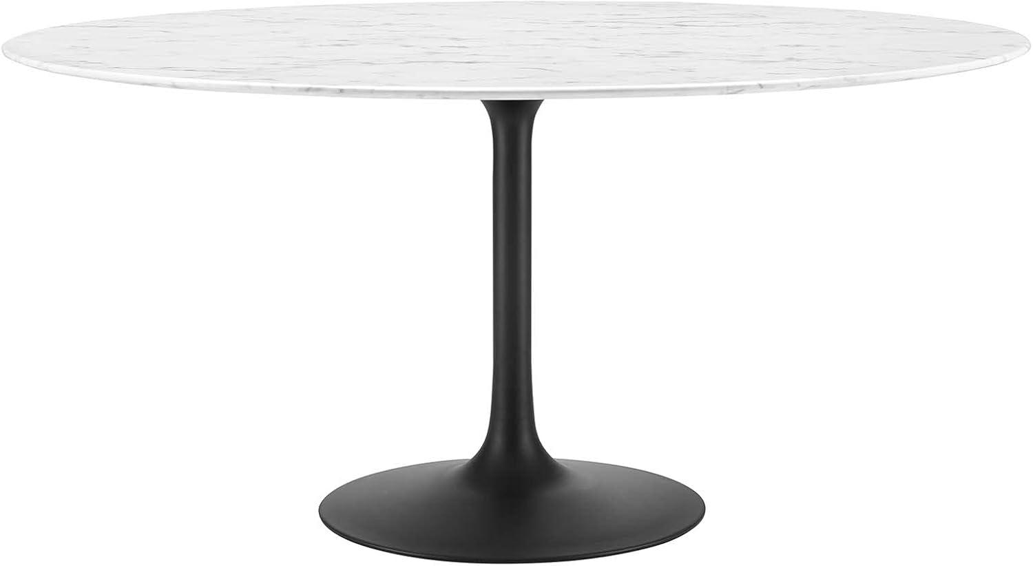 Lippa Oval Artificial Marble Dining Table by Modway