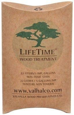 Valhalla Wood Preservatives Life Time Wood Treatment Finish, 5 Gallon
