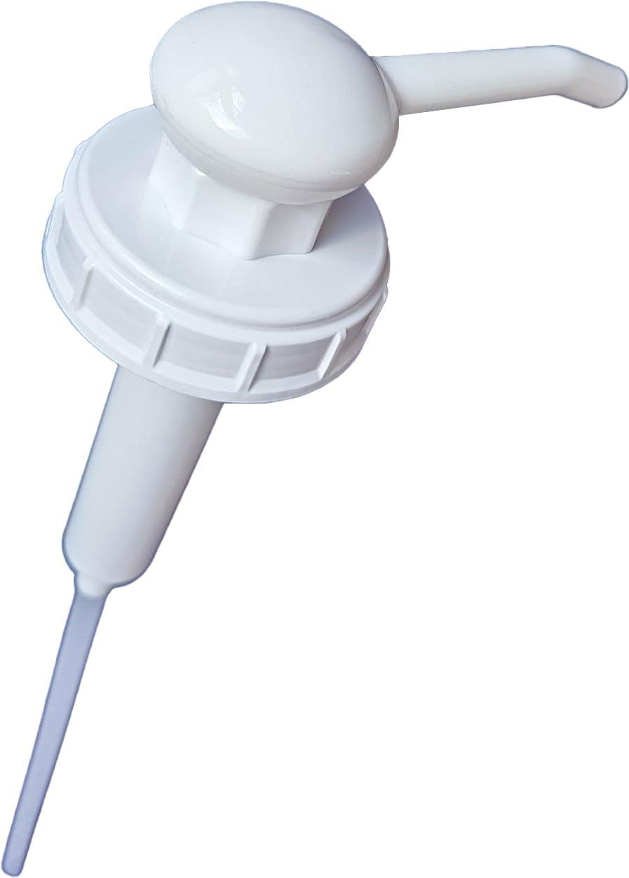 White Plastic Pump for 35 lbs Frying Oil Jug