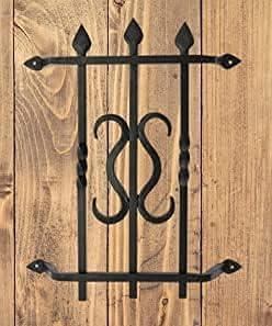 Prima Decorative Hardware Gate Speakeasy Grille Iron Scroll Design 103