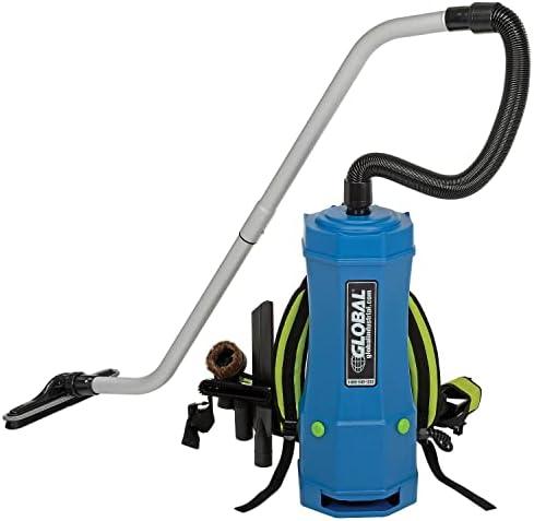 6 qt. HEPA Backpack Vacuum with Tool Kit - 8 Piece - Blue