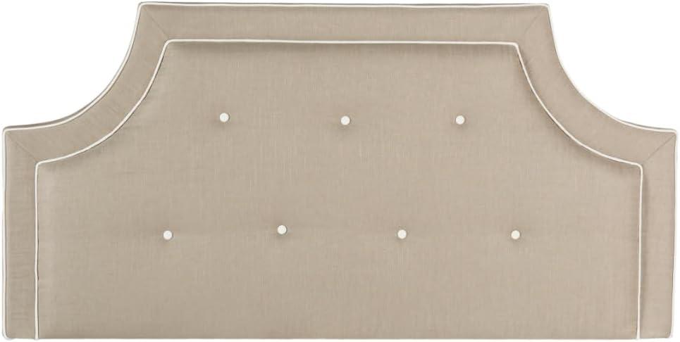 Tallulah Light Oyster King Tufted Upholstered Headboard