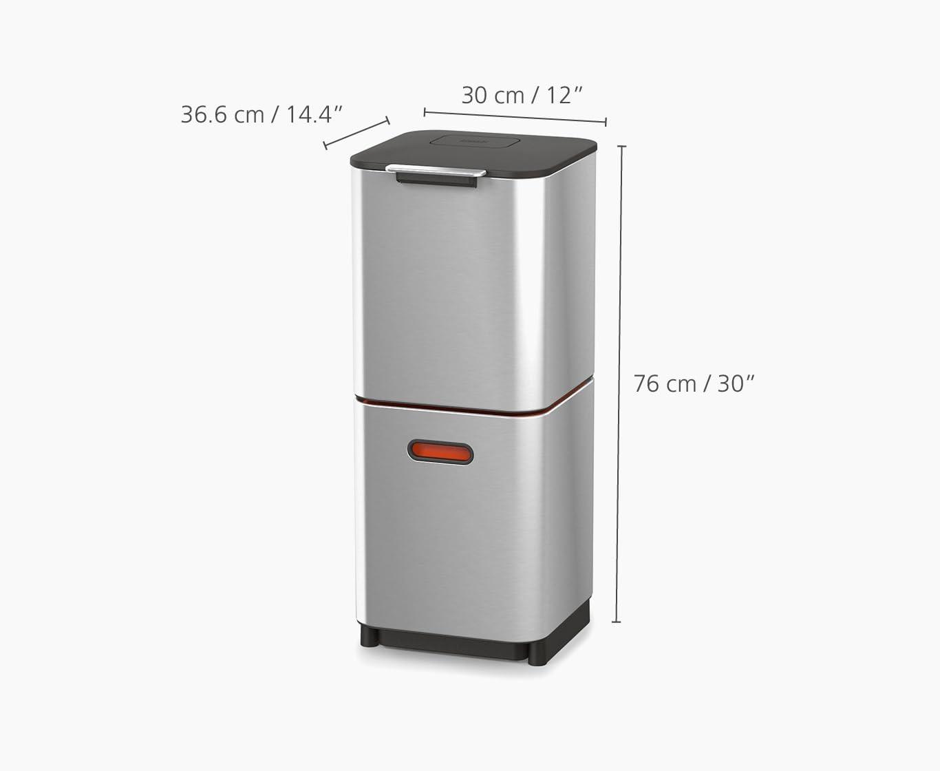 Joseph Joseph Totem Waste & Recycling Dual Kitchen Trash Can