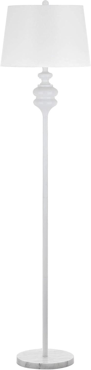 Elegant White 67.5'' Traditional Floor Lamp with LED Bulb