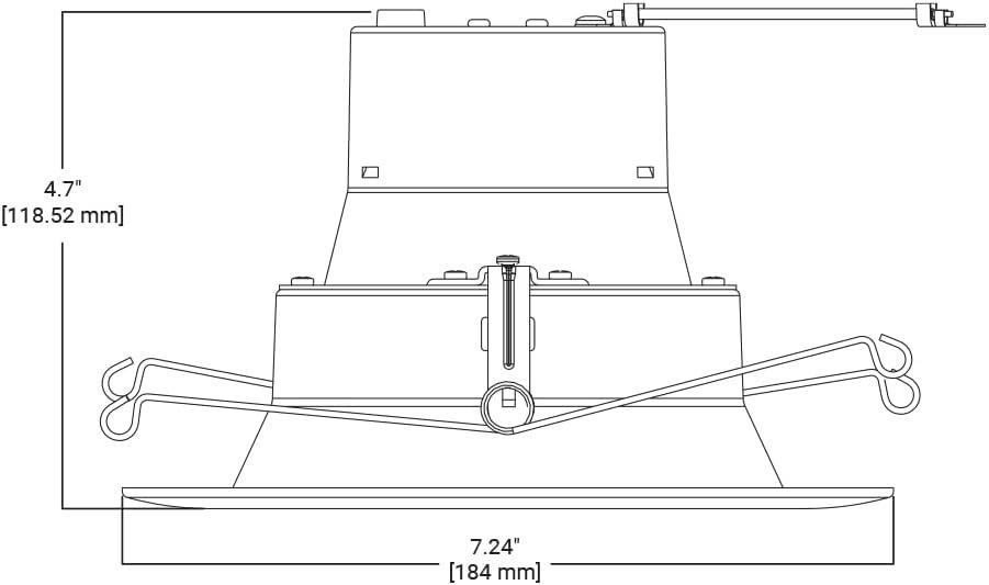 HALO RL 5 in. and 6 in. White Integrated LED Recessed Light Retrofit Trim at 3000K Soft White, Deep Baffle for Low Glare