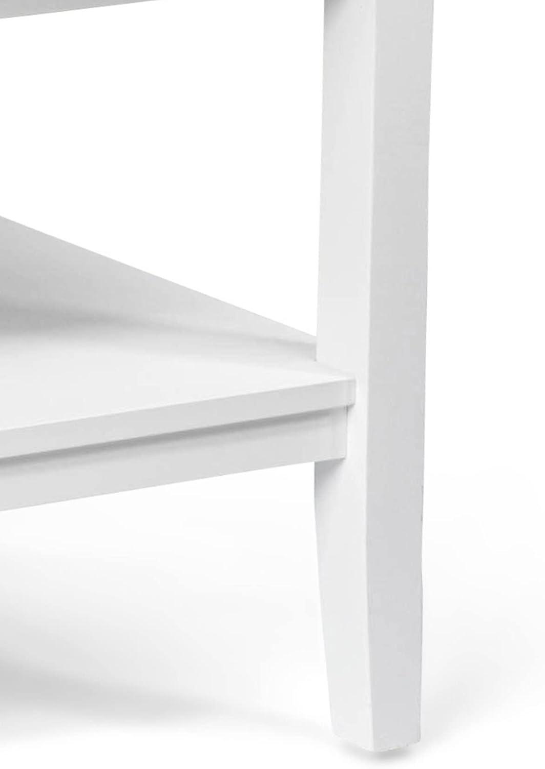 Convenience Concepts Ledgewood End Table, Driftwood / White, 18 in x 18 in x 26 in