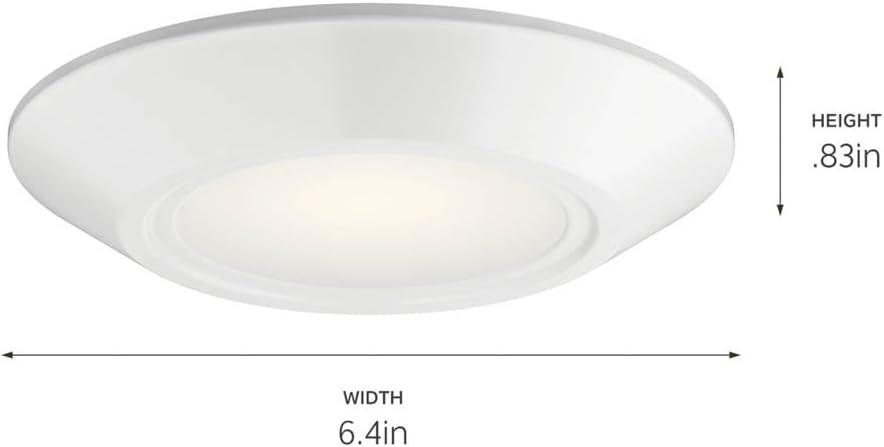 43873WHLED30-Kichler Lighting-Horizon III - 1 LED Downlight In Utilitarian Style-6.4 Inches Tall and 1.3 Inches Wide-White Finish-3000 Color