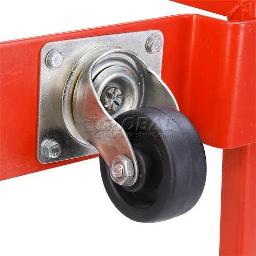 Easy Steer Drum Cradle with 5 in. & 3 in. dia. Polyolefin Wheels for 55 gal Steel Drums