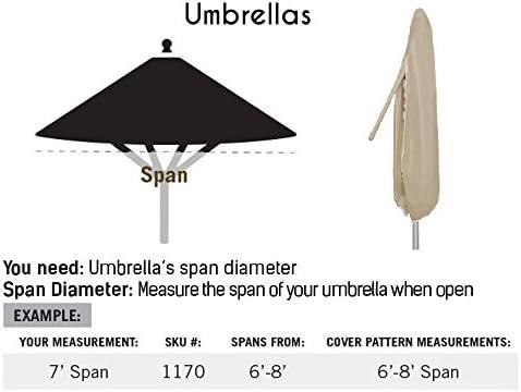 Covercraft 18" x 70" Beige Patio Umbrella Cover, Waterproof