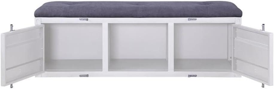 Acme Cargo Fabric Upholstered Storage Bench