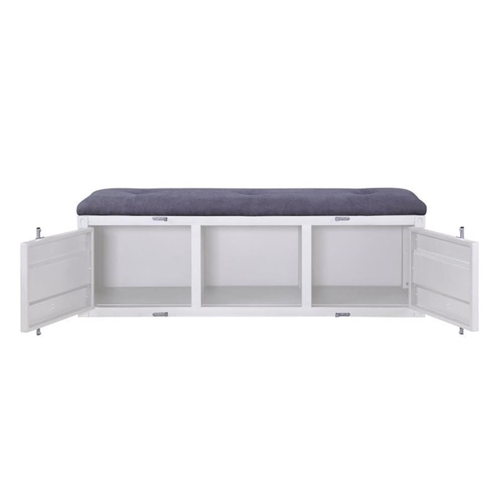Acme Cargo Fabric Upholstered Storage Bench