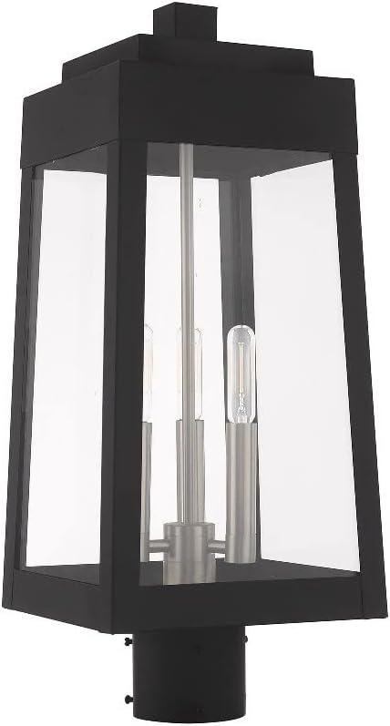 Livex Lighting Oslo 3 - Light Post Light in  Satin Brass