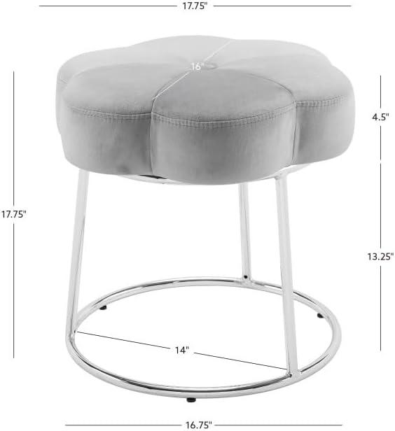 Ciara Flower Vanity Stool