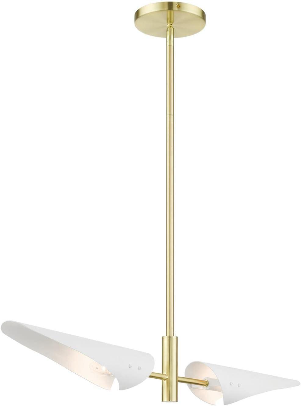 Livex Lighting Capistrano 2 - Light Chandelier in  Satin Brass