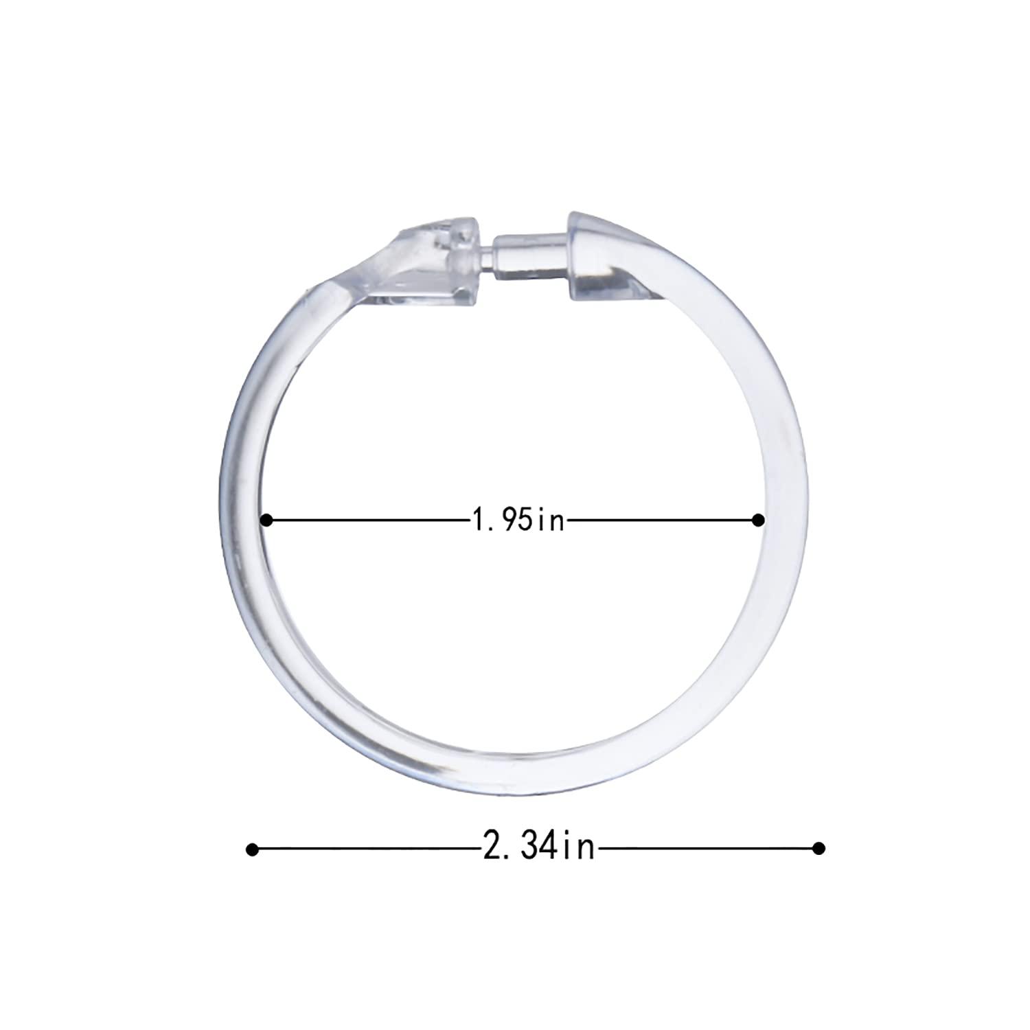 Evideco Solid Plastic Shower Curtain Hooks Rings & Reviews | Wayfair