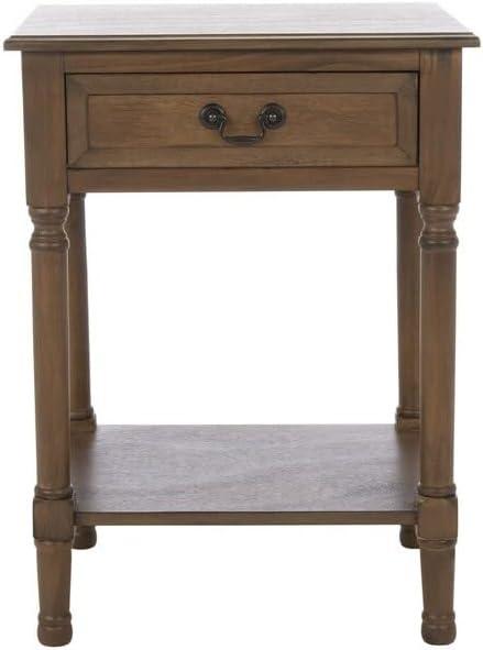 Whitney 1 Drawer Accent Table - Brown - Safavieh.