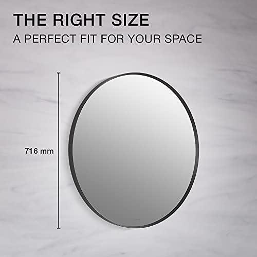 Essential Round Wall Mirror, Bathroom/Vanity Mirror with Frame